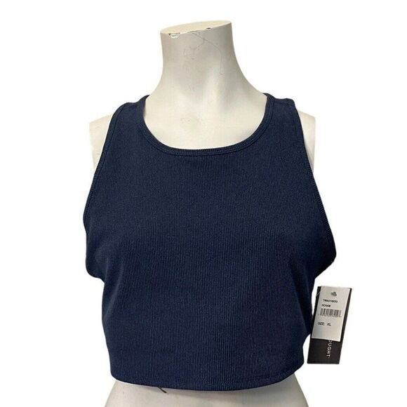 Women’s Size XL Crop Tank Top Ribbed Racerback Threads 4 Thought Reactive NEW - Picture 1 of 5